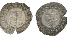 Elizabeth I, Third issue, Threepence, mm. martlet, 1.31g (S 6509, DF 254). Striking split, good very fine and very rare
