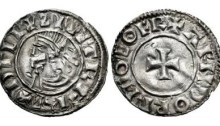 Hiberno-Norse. Sihtric III Olafsson. 995-1036. AR Penny (19mm, 1.11 g, 6h). Phase I coinage, Short Cross type. Eoferwic (York) mint signature; ‘Arnthorr,’ moneyer. Struck circa 1010-1016. + ZIIITR F RE+ DΓLI, diademed and draped bust left / + ARNDORR M-O EOFR, short cross pattée. O'S –; SCBI –; D&F 19; SCBC 6118. VF, peck marks. Rare – unlisted ‘moneyer’ for type.