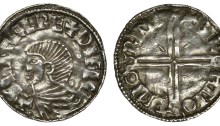Hiberno-Norse Penny, Phase I, Class B, SIHTRC REX DYFLN, rev. BYRHTIOD MO RINI, 1.30g (Dolley B1b, SCBI BM 40, SCBI Copenhagen 29, Lane 7, S 6104, DF 6