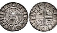Hiberno-Norse Penny, Phase I, Class A CRUX (Sithric), 21mm, 1.64g, Obv. +ZITIR– DICLIИ MELO, Rev. +ΛZCETEL O– DIFLMC (O'S 1, Hildebrand 11, SCBC 6100)