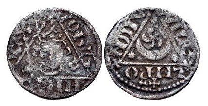 Ireland Penny John, Third 'Rex' Coinage Dublin mint moneyer WillemP, 18mm, 1.37g. D&F 50, S. 6228A