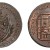 Dublin Weavers' Company copper halfpenny token dated 1795