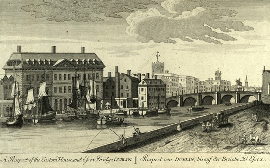 The Customs House & Essex Bridge, Dublin